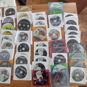70 Video Game Discs Lot SCRATCHED to Resurface Resellers Only... Ps3 Wii And Mor